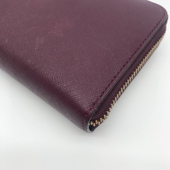 Kate Spade New York Plum Saffiano Leather Laurel Way Neda Wallet - Picture 8 of 11